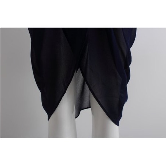 ⬇️ Formal Bedazzled Drape Dress - Picture 3 of 5